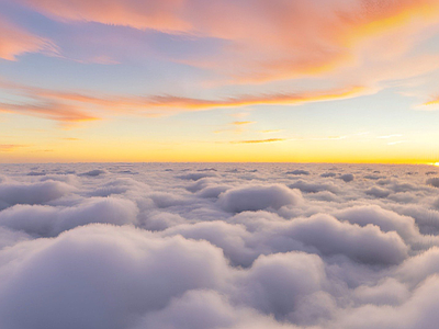 现代天空HDR 晴天 云层 云朵 云彩 天空 黄昏