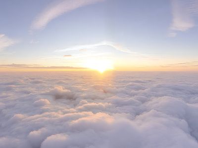 现代天空HDR 晴天 云层 云朵 云彩 天空 黄昏