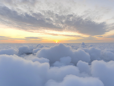 现代天空HDR 晴天 云层 云朵 云彩 天空 黄昏