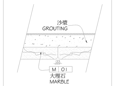 现代其他节点详图 墙面大理石 施工图