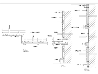 现代其他节点详图 吊顶及墙面装饰 施工图