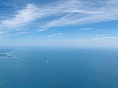 现代天空外景 天空 大海蓝天自然风景