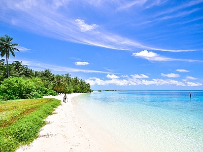 现代风景 自然风景 海边风景 天空 背景