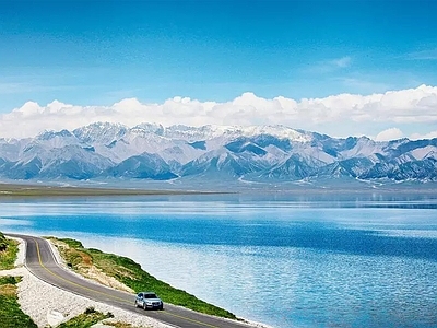 现代欧式风景 天湖泊