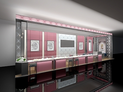 现代珠宝店 珠宝店 珠宝边厅 珠宝柜台 珠宝 珠宝定制台