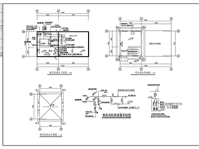 给排水图 泵房水施图 建筑给排水 施工图