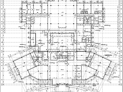 欧式酒店建筑 餐饮建筑 施工图