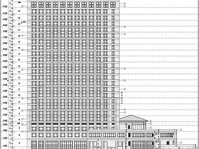 欧式酒店建筑 餐饮建筑 施工图