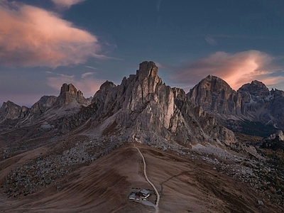 现代极简风景 晚霞天空 脉 夜景 风光