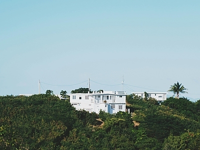 现代轻奢小区外景 别墅外景 林 天空 顶建筑 庭院外景