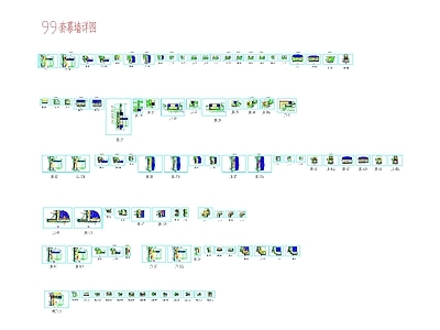 现代墙面节点 99套幕墙大样图 施工图