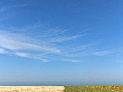 现代天空外景 天空 草原麦田天空