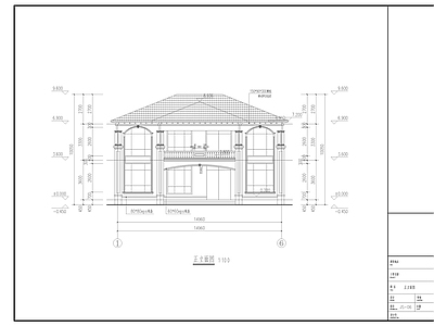 欧式别墅建筑 建筑结构 水电 施工图