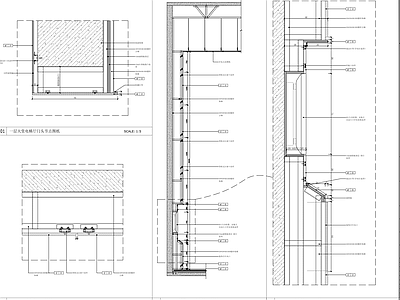 其他图库 墙面 节点 大样 石材 钢架 施工图