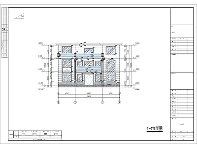 现代别墅建筑 三层自建房别墅 施工图