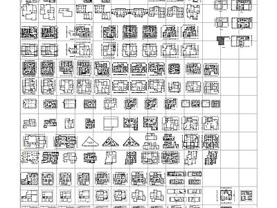 平层 平面图 家装 平层 别墅 施工图