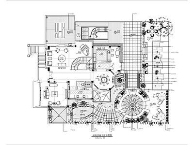 现代庭院 别墅景观图 私家 施工图