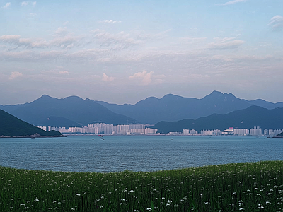 现代风景 夕阳 海洋 野外 海滨