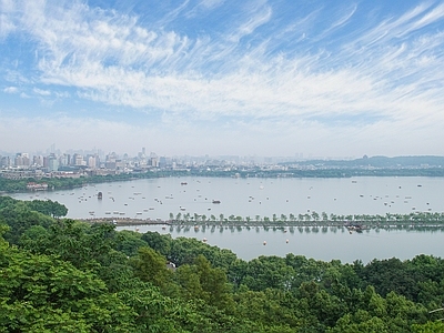 新中式城市外景 江景 城市外景 城市江景 天空