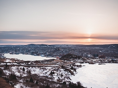 现代城市外景 黄昏雪景城市外景 冬季地树林雪地 晚霞夕阳落日天空 日出清晨朝霞 城市远景