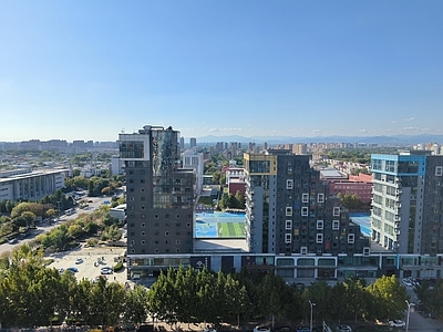 现代城市外景 高楼室外风景 外景