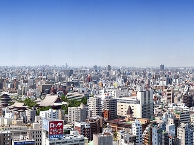 日式城市外景 日本街道