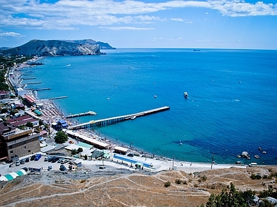 现代天空外景 海湾外景 海洋