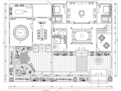 现代新中式别墅建筑 新中式二层别墅 自建房 独栋别墅 施工图