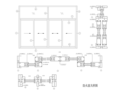 现代墙面节点 防火大样图 施工图