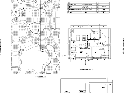 给排水图 景观给排水 系统图 喷灌 中央公园 施工图