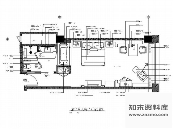 施工图内蒙古高档欧式风格酒店会所客房装修CAD施工图含效果图