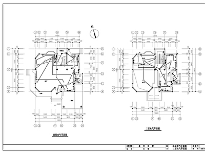 电气图 乡村别墅电气 施工图
