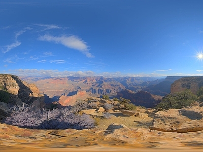 现代户外HDR 岳晴空风景外景