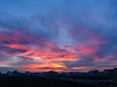 现代天空HDR 夜景HDR 黄昏HDR 夜晚天空晚霞 天空 海边