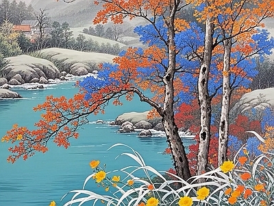 现代简约挂画 风景 艺术挂画