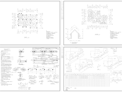 现代别墅建筑 别墅建筑结构施工 施工图