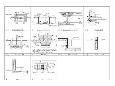 给排水图 给排水 室外景观 大样图 景观给排水 管网 施工图
