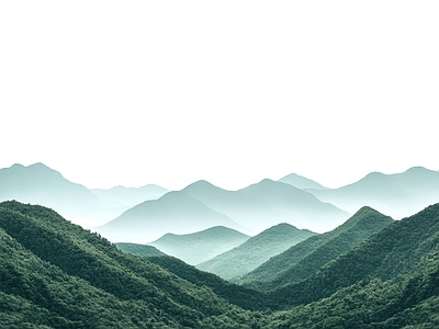 现代风景 远远景 新中式背景 远外景