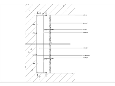 现代其他节点详图 墙面微晶石干挂图 施工图