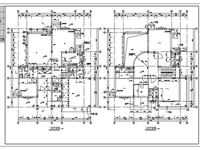 欧式别墅建筑 三层简欧乡村别墅 施工图