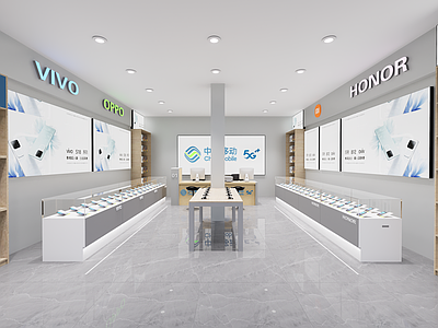 手机店营业厅效果图