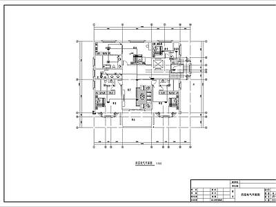 水电图 别墅电气设计施工 施工图