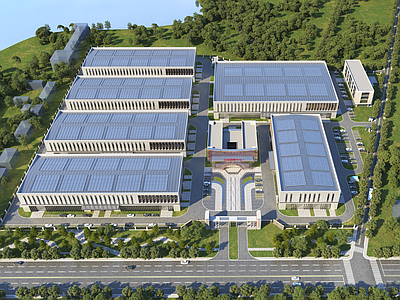 厂房建筑效果图
