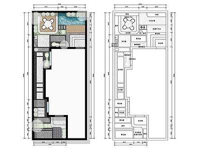 现代庭院 园 别墅 私家 民宿 施工图