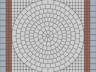 现代石材拼花 铺装