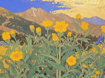 现代欧式挂画 金箔画 油画 风景画 肌理画 水画