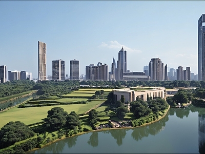 现代城市外景 城市外景 城市公园外景 都市风景 城市建筑 森林草坪外景