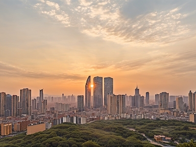 现代城市外景 白天城市外景 城市公园外景 都市风景 城市建筑 森林外景