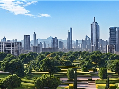 现代城市外景 城市外景 城市公园外景 都市风景 城市建筑 森林外景