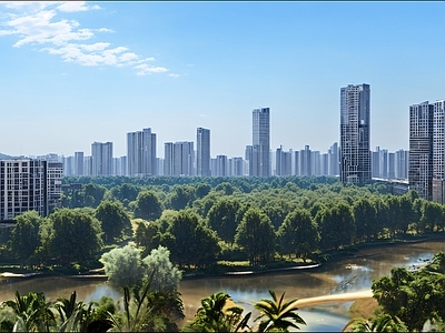 现代城市外景 白天城市外景 城市公园外景 都市风景 城市建筑 森林外景